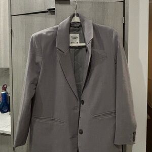 Abercrombie & Fitch Gray Blazer